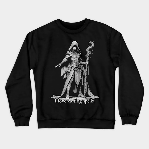 Halfling Illusionist Crewneck Sweatshirt by OddlyNoir